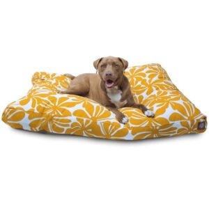 Outdoor Yellow Plantation Rectangle Pet Bed - Image 1