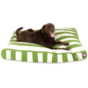 Majestic Outdoor Sage Stripe Rectangle Pet Bed - Image 1