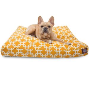 Majestic Outdoor Yellow Links Rectangle Pet Bed - Image 1