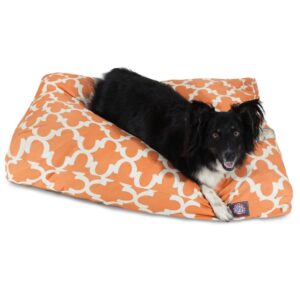 Majestic Outdoor Peach Trellis Rectangle Pet Bed - Image 1