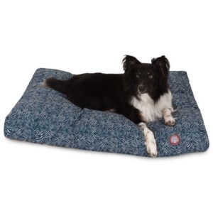 Majestic Outdoor Navy Navajo Rectangle Pet Bed - Image 1