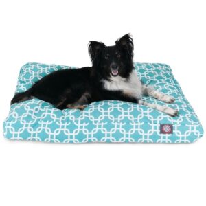 Majestic Outdoor Teal Links Rectangle Pet Bed - Image 1
