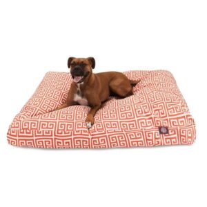 Majestic Outdoor Orange Towers Rectangle Pet Bed - Image 1