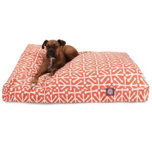 Majestic Outdoor Orange Aruba Rectangle Pet Bed - Image 1