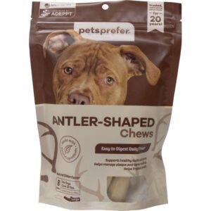 Petsprefer Antler Shaped Treats Large Dogs 8 Pack - Image 1