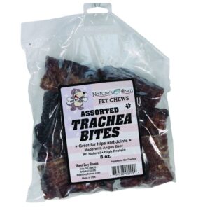 Natures Own Pet Chews Assorted Trachea Bites 8oz - Image 1
