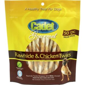 Cadet Gourmet Rawhide / Chicken Twist Sticks-50 - Image 1