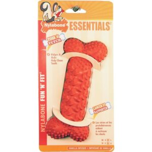 Nylabone Fun N Fit Rubber Braided Bone MD - Image 1