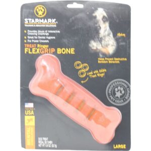 Treat Ringer Flexgrip Bone LG - Image 1