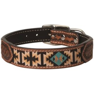 Weaver Painted Aztec Dog Collar - Image 1